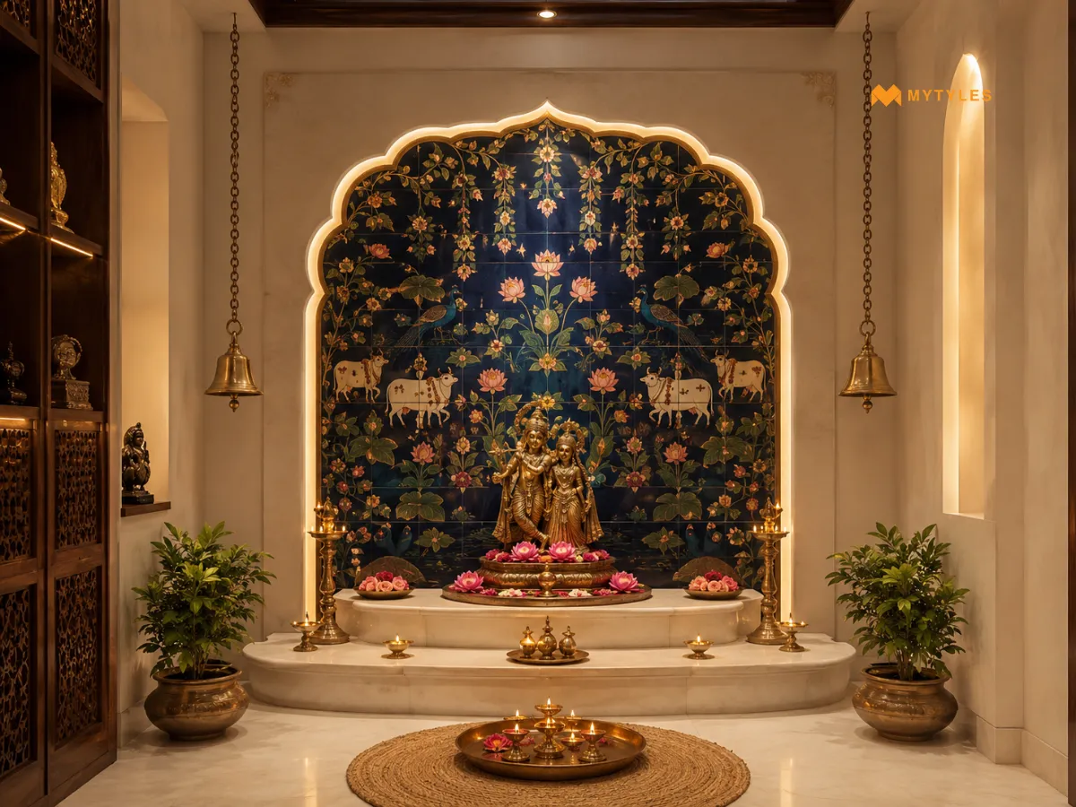 Pichwai-Inspired Tiles for a Devotional Aesthetic 